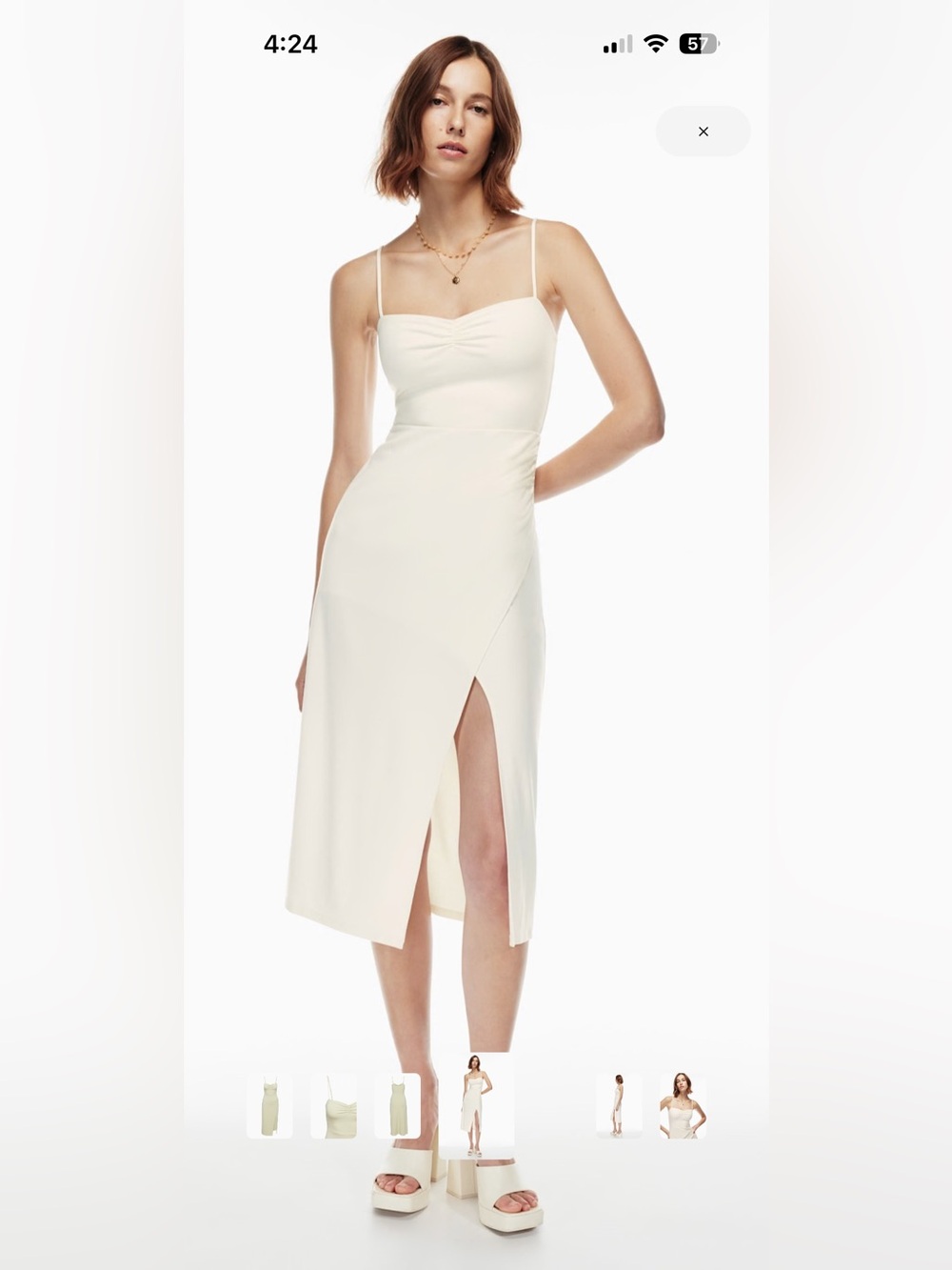 Wilfred Flight Midi Dress in Sage Green